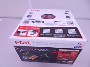 a 新品 未使用品 ティファール T-fal インジニオ・ネオ IH モーヴレッド アンリミテッド フライパン 9セット IH対応/ガス火対応（L77691）