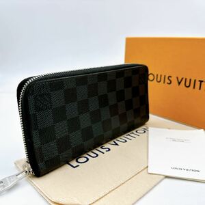 A2342【極美品 付属品付】LOUIS VUITTON ルイヴィトン ダミエ コバルト　ジッピーヴェルティカル　長財布　ウォレット　N62240/CA0177