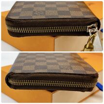 A2368【　正規品】LOUIS VUITTON ルイヴィトン ダミエ ジッピーオーガナイザー　長財布　ラウンドファスナー　ウォレット　N60003_画像7