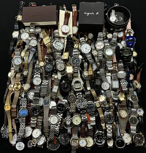 腕時計 大量 220本 個 点 セット まとめて 約8.3kg 時計 SEIKO CITIZEN CASIO ORIENT agnes.b BOY LONDON SWISS ARMY 等 ジャンク F60
