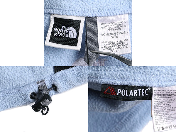 ノースフェイス フルジップ フリース ベスト レディース M / 古着 The North face アウトドア ハイネック 重ね着 前開き ワンポイント 薄青 ノースフェイス フルジップ フリース ベスト レディース M / 古着 The North face アウトドア ハイネック 重ね着 前開き ワンポイント 薄青