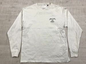 【送料無料】マークゴンザレス MARK GONZALES スケート ストリート ロンT 長袖Tシャツ カットソー メンズ 刺繍 バックプリント有 L 白