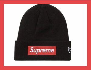 22FW Supreme New Era Box Logo Beanie Black シュプリーム ニューエラ ボックス ロゴ ビーニー ブラック