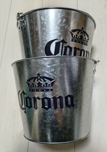 コロナ ビール　ペール　２個 セット　ブリキ バケツ　corona beer