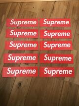 【 10枚セット 】 Supreme Box Logo Sticker シュプリーム ボックスロゴ ステッカー 新品未使用 正規品_画像1