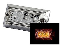 LED3 ハイパワーミニフラットマーカーランプNEO（ネオ）DC12v/24v共用　アンバー（クリアーレンズ仕様）No.534542
