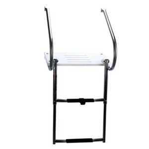 ma limbo to for 2 step ladder 1 piece boat ladder folding possibility handrail attaching boat fishing outdoor leisure marine accessory 