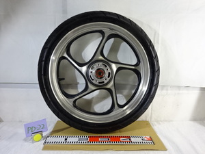 PD-22/DUNLOPダンロップ K505F 120/70-18 Kawasakiカワサキ J18xMT3.00 旧車 ゼファー フロント 純正ホイール 中古 バイク部品