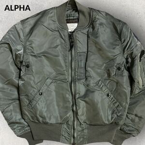 ALPHA INDUSTRIES アルファ 90s USA製 50's復刻 TYPE B-15D MOD サイズ36 セージグリーン 米国製