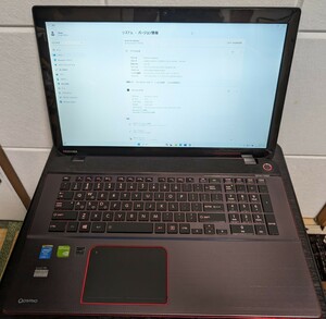 1円スタート ゲーミング可PC 大画面PC Dynabook Qosmio T974 i7-4700MQ GTX770M搭載 メモリ32GB SSD 500GB フルHD液晶 Windows11搭載