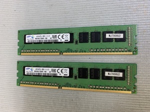 SAMSUNG 1rx8 PC3L-12800E ECC 4GB 2枚で 8GB DDR3Lデスクトップ用 メモリ 240ピン DDR3L DDR3L 1600E 4GB 2枚 8GB ECC DESKTOP RAM