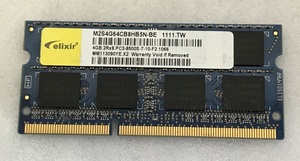 ELIXIR CFD PC3-8500S 4GB 1枚 DDR3 ノートパソコン用メモリ 204ピン DDR3-1066 4GB 204ピン ddr3 Non-ECCメモリ メモリ