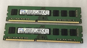 SAMSUNG 2Rx8 PC3-12800U 8GB 2枚組 1セット 16GB DDR3 デスクトップ用 メモリ ECC無し DDR3-1600 8GB 2枚で 16GB DDR3 DESKTOP RAM