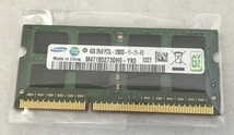 SAMSUNG 2RX8 PC3L-12800S 4GB DDR3L-1600 4GB DDR3L 204ピン ノートパソコン用メモリ DDR3L 4GB LAPTOP RAM 動作確認済み_画像4