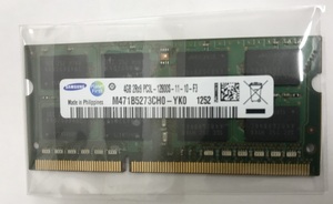 SAMSUNG 2RX8 PC3L-12800S 4GB DDR3L-1600 4GB DDR3L 204ピン ノートパソコン用メモリ DDR3L 4GB LAPTOP RAM 動作確認済み
