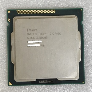 CPU インテル Core i7-2700K 3.50GHz SR0DG LGA1155 Intel Core i7 2700K 第2世代 プロセッサー 中古 動作確認済み