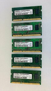 SANMAX PC3L12800E-11-12-C1 DDR3L 1600E ECC 4GB 5枚 DDR3 PC3L-12800E ECCノートパソコン ECC サーバー用 メモリ