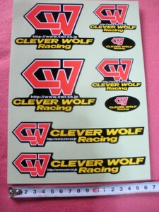 送料無料 CLEVER WOLF Racing ステッカーセット