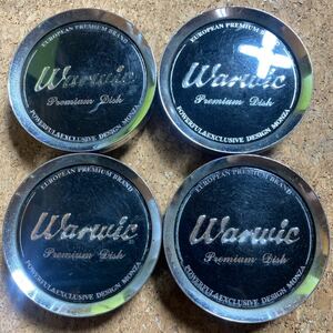 ★即決 送料無料★ Y006 MONZA warwic センターキャップ 65mm 4個セット 黒　ブラック　社外ホイール　汎用ホイール