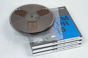 新品オープンリールテープ　RTM　LPR35　1/4インチ幅7号プラスチックリール　3巻B
