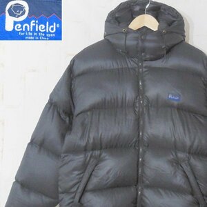 ペンフィールドPenfield■ダウンジャケット フード付き ナイロン ジップジャケット■L■ブラック ※NK3n17257