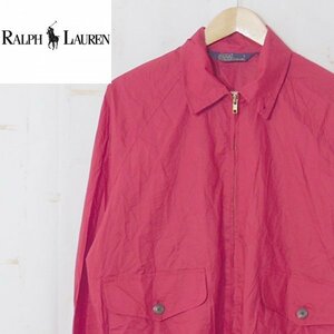 ポロ ラルフローレンPolo by Ralph Lauren■ジップジャケット ブルゾン 薄手■M■レッド ※NK3n17262