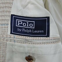 ポロラルフローレン Polo Ralph Lauren■絹 100%　テーラードジャケット■■ベージュ ※NK3d14095_画像7