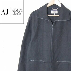 アルマーニジーンズ ARMANI JEANS■ウールジップアップコート■40■ブラック ※NK3d14229