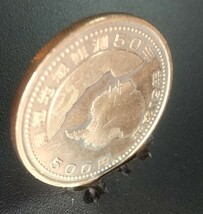 5058 未使用 南極地域観測50年記念500円 硬貨_画像4