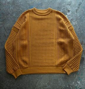 23AW 新作 未使用 YASHIKI ヤシキ Honami Knit ニット セーター MUSTARD 2