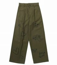 新作 定価27500円 M TO R ムウ ムウトアール DESIGN PRINT MILITARY PANTS ミリタリーパンツ パンツ 40_画像1