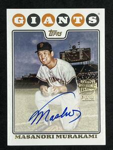 2023 Topps Archives 村上雅則 Auto 直筆サイン 日本人初の大リーガー Masanori Murakami ジャイアンツ（検）大谷翔平 