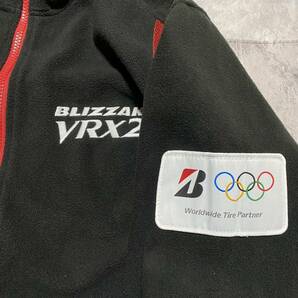 BRIDGESTON ブリヂストン BLIZZAK VRX2 ブリザック オリンピック フリースジャケット ジップアップ ブルゾン サイズL相当 玉FS1183の画像10