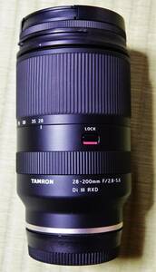 TAMRON　タムロン　SONY　ソニー　Eマウント用　レンズ　28-200mm　F/2.8-5.6　Di　III　RXD　Model A071　動作確認済み　美品