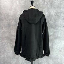 新品 未使用 NIER CLOTHING ニーア クロージング / フリル ジップアップ ストレッチ アウター パーカー / F サイズ レディース 黒 可愛い_画像8