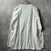 新品 未使用 NieR CLOTHING ニーア クロージング / GEOMETRIC CUTSEW 長袖 カットソー Tシャツ トップス / ユニセックス XL / 白 ホワイト_画像8