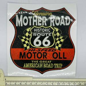 アメカジ ステッカー アート ルート66 ROUTE66 レトロ シール Sticker 防水 A