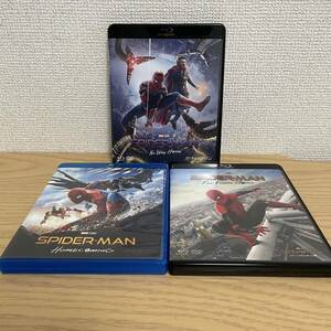 スパイダーマン:ホームカミング&ファー・フロム・ホーム&ノー・ウェイ・ホーム ケース&Blu-ray 3作品セット