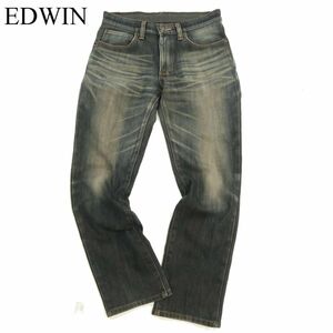 EDWIN エドウィン 503WF WILD FIRE★ 加工 防風 裏起毛 ストレッチ デニム パンツ ジーンズ Sz.30　メンズ 日本製 バイク　C3B04434_B#Q