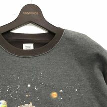 Design Tshirts Store graniph グラニフ UFO スパンコール装飾★ スウェット トレーナー Sz.XL　メンズ グレー 大きいサイズ　C3T10904_B#I_画像2