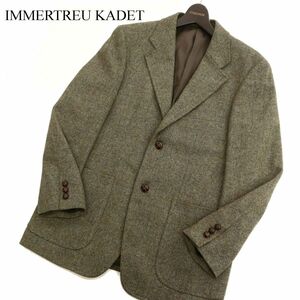 IMMERTREU KADET イマートル カデット 秋冬 英国 MOON生地★ ウール100% ツイード テーラード ジャケット Sz.94 AB4　メンズ　C3T11021_B#N