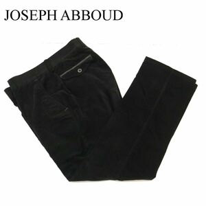 JOSEPH ABBOUD ジョセフ アブード 秋冬 NEW BEDFORD コーデュロイ★ 裏起毛 防寒 スラックス パンツ Sz.34　メンズ 黒　C3B04464_B#Q