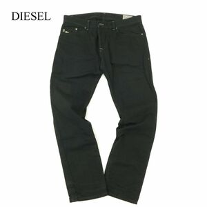 DIESEL ディーゼル 通年 DARRON 008QU レギュラー スリム テーパード デニム パンツ Sz.34　メンズ 黒 大きいサイズ　C3B04509_C#R