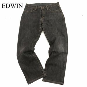 EDWIN エドウィン 403W WILD FIRE★ 【防風 防寒 裏起毛】 USED加工 デニム パンツ ジーンズ Sz.32　メンズ バイク 日本製　C3B04709_C#Q