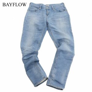 BAYFLOW ベイフロー 通年 ストレッチ テーパード USED加工★ スウェット デニム パンツ ジーンズ Sz.32　メンズ　C3B04779_C#R