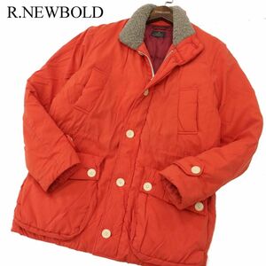 R.NEWBOLD ポールスミス 秋冬 衿ボア★ ナイロン ダウン ジャケット コート Sz.M　メンズ　C3T11810_C#N