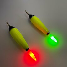 電気ウキ　3号　緑 赤　棒ウキ　ウキ釣り　LED フロート　夜釣り　高輝度　釣り具_画像3