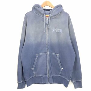 [103-5204] Supreme/True Religion Zip Up Hooded Sweatshirt/ジップパーカー/ブルー/サイズL
