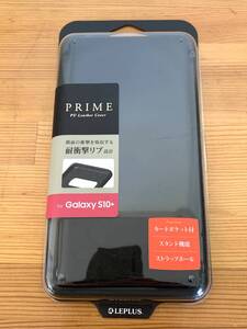 MSソリューションズ ルプラス LEPLUS LP-19SG2LPBK [Galaxy S10＋ 薄型手帳型ケース 「PRIME」 ブラック]