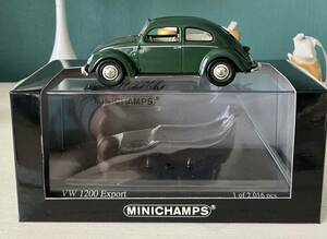 1/43 VW 1200 Export 1951 ミニチャンプス フォルクスワーゲン ビートル volks wagen 緑